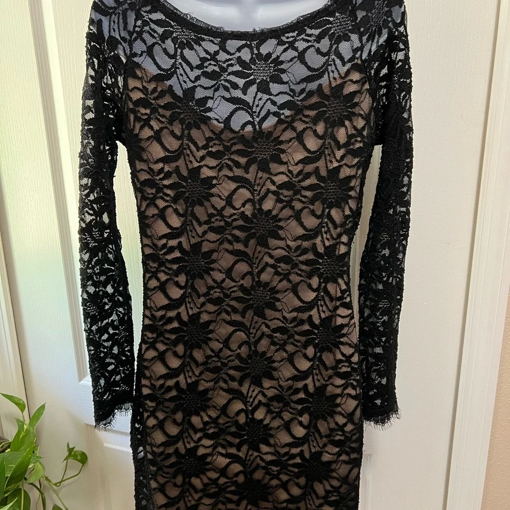NWOT Black Lace Dress - Picture 5 of 5